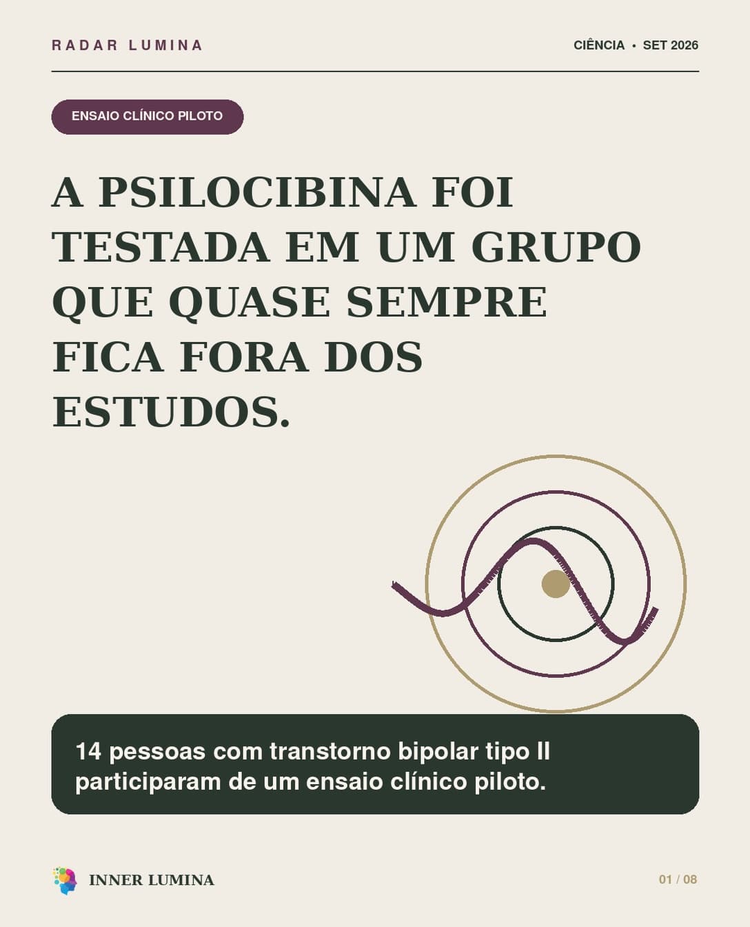Pessoas com transtorno bipolar tipo II costumam ficar fora dos estudos com psilocibina pelo risco de desestabilização do humor.

Um ensaio c